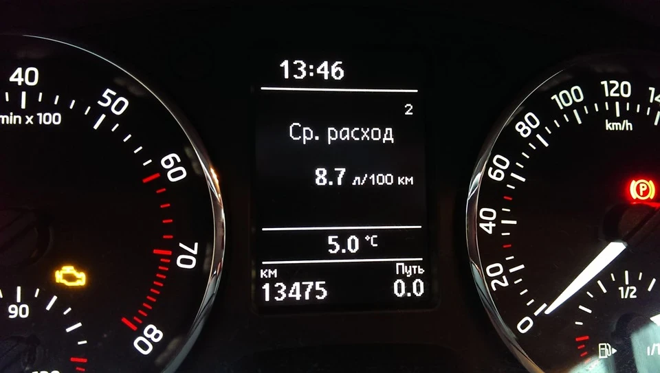 Середня витрата 1,6 mpi