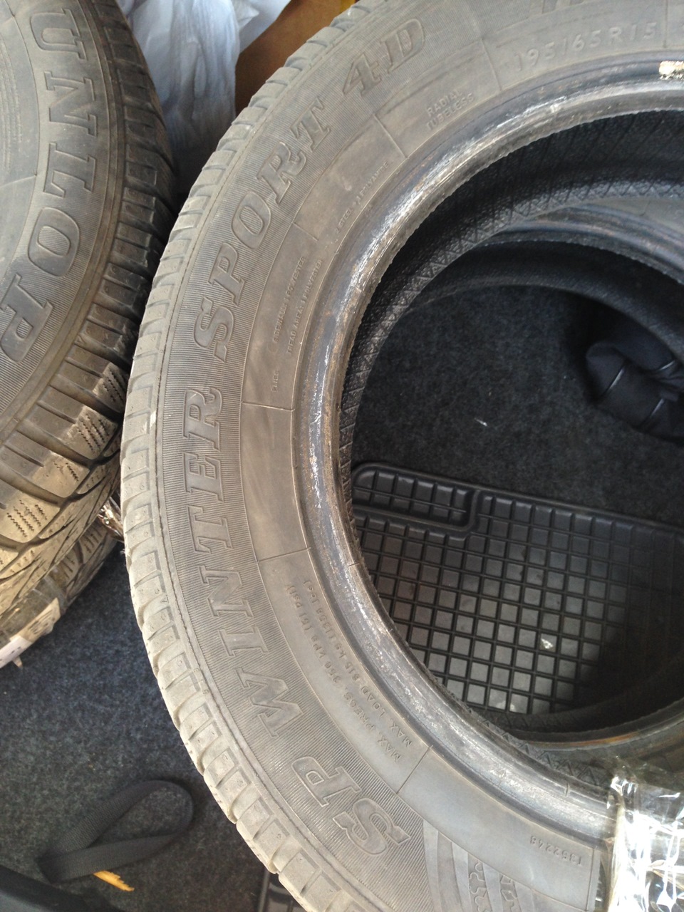 Продам б.у. зимові шини DUNLOP SP Winter Sport 4D 195 - 65 - R15 (для Skoda Octavia) 5