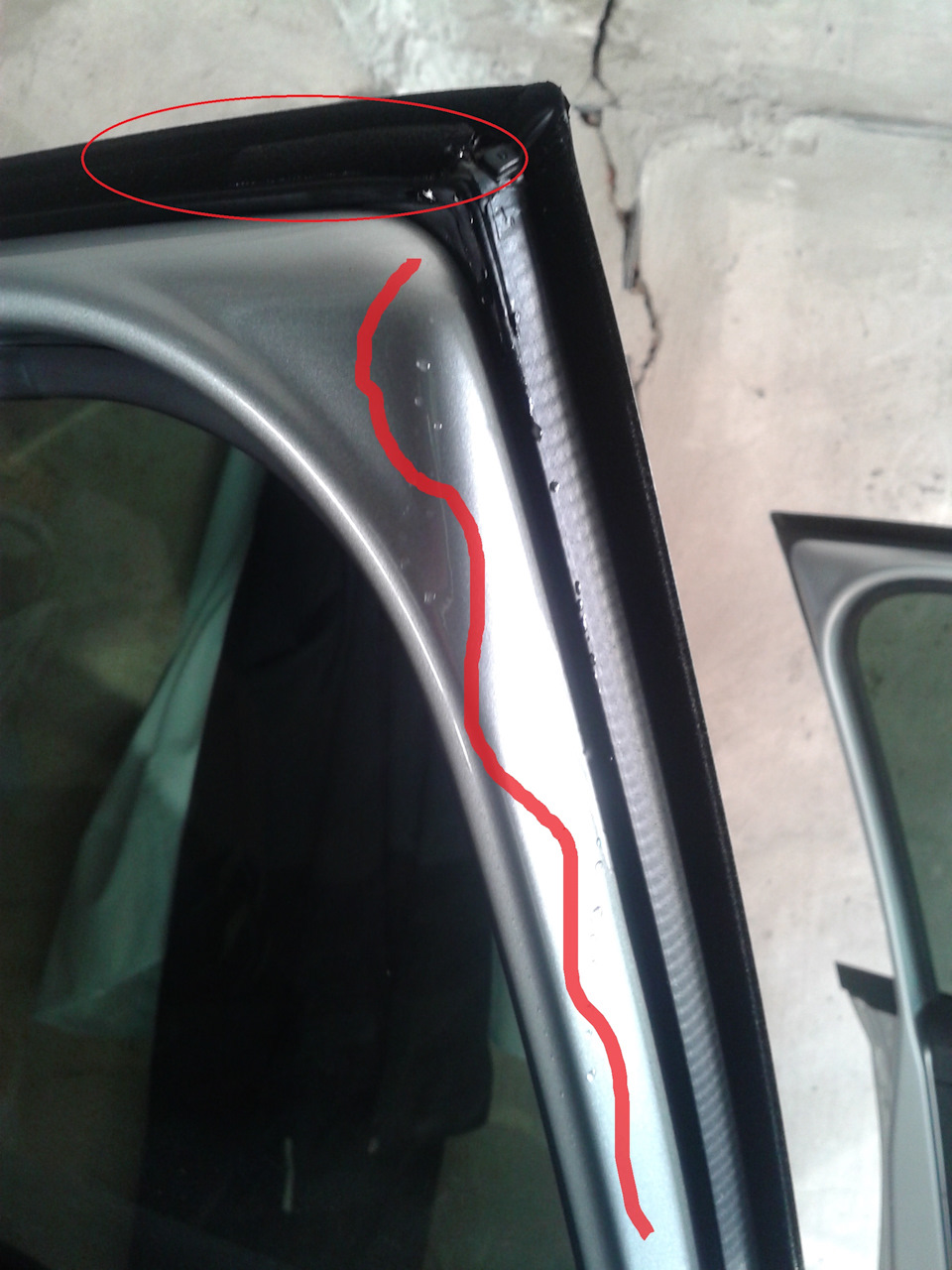 Вода в салоне Skoda Rapid 4
