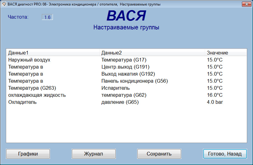 Сканер VCDS RUS 19.6.1 — перевірка холодоагенту та чищення випарника кондиціонера… 3