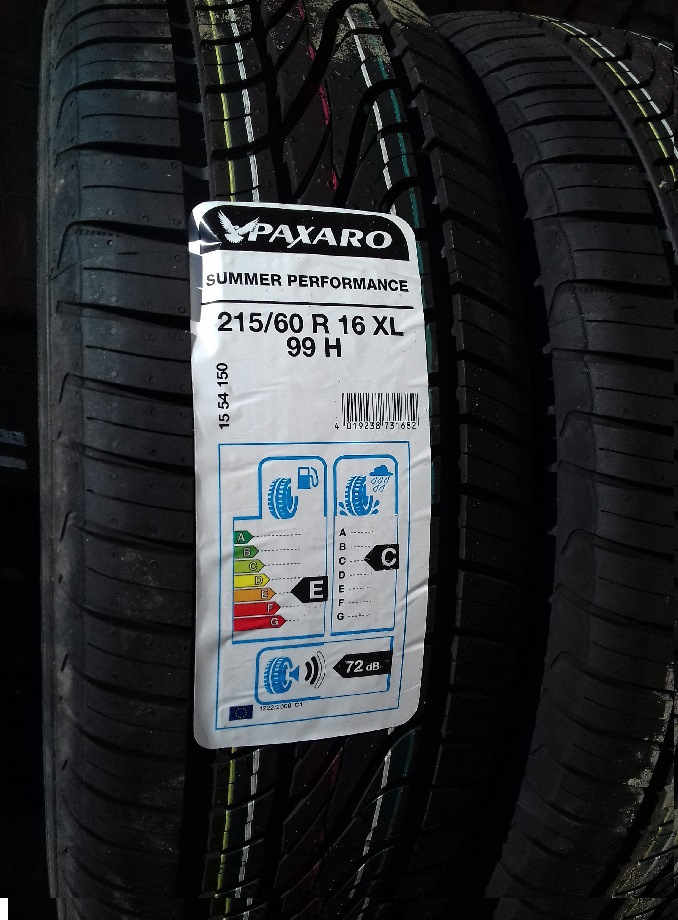 Літні шини 215/60 R16 2