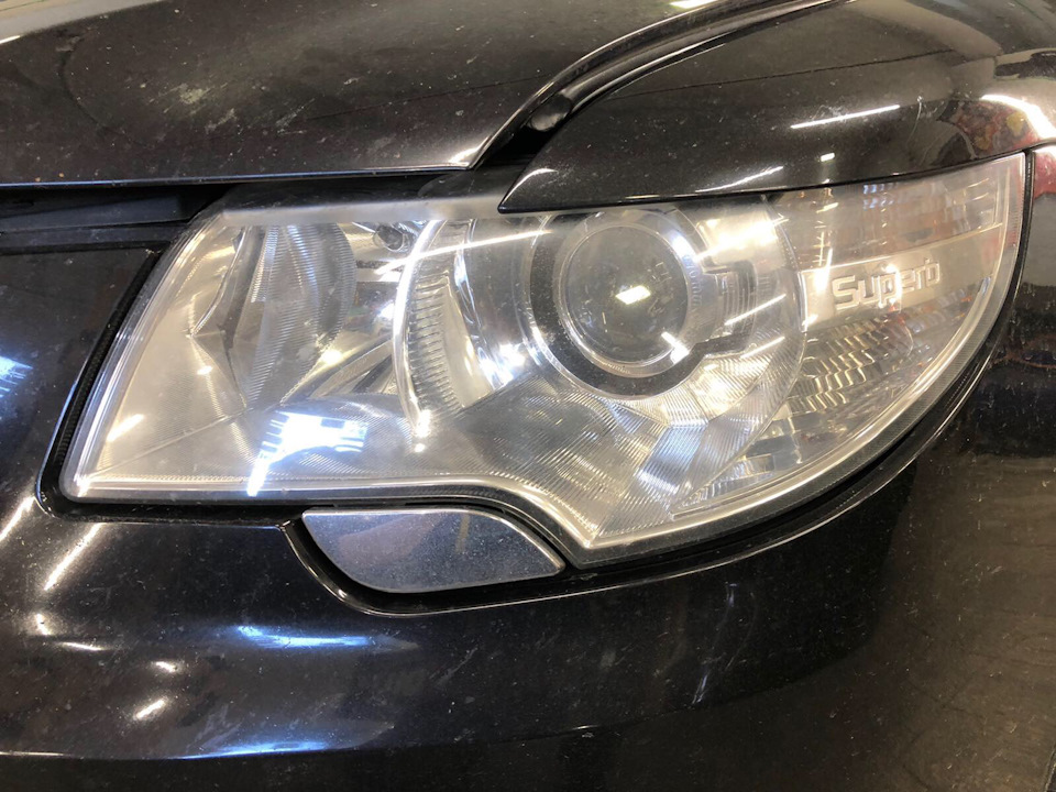 Заміна біксенонових лінз на Bi-LED модулі на superb mk2 1