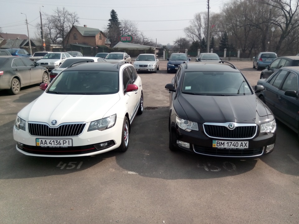 Порівняльна фотосесія Skoda Superb Combi II та Combi FL. 2
