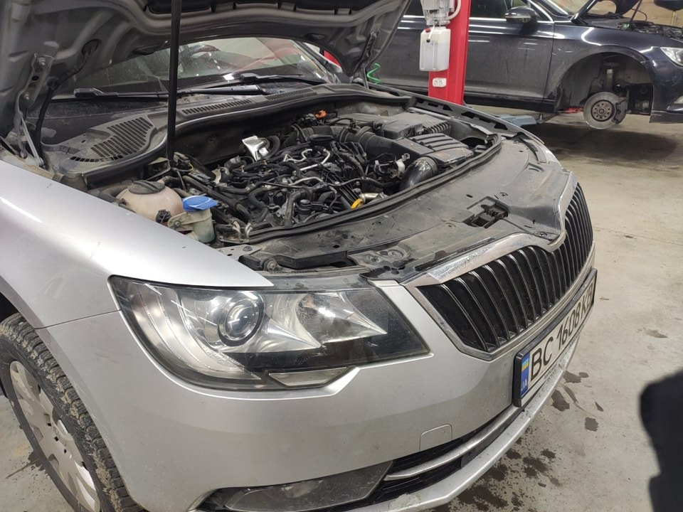 ТО superb 2 tdi 182100 км 2