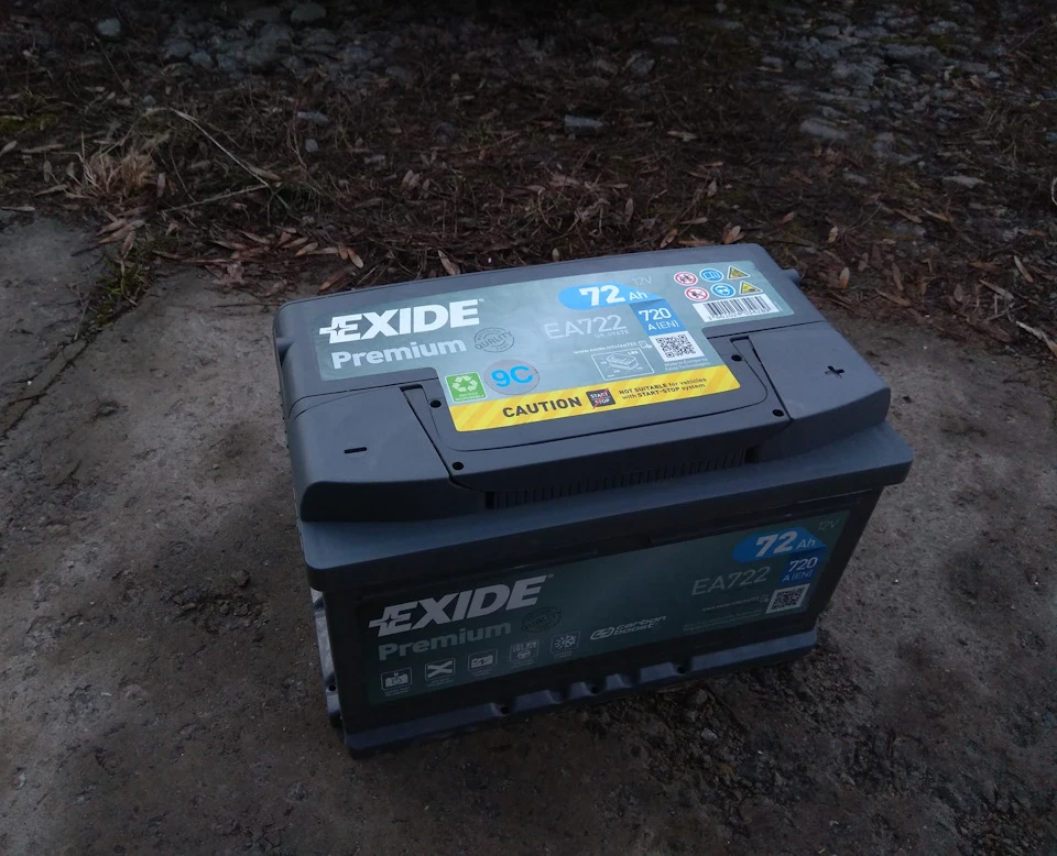 Новий акумулятор Exide 6 CT-72-R Premium EA722