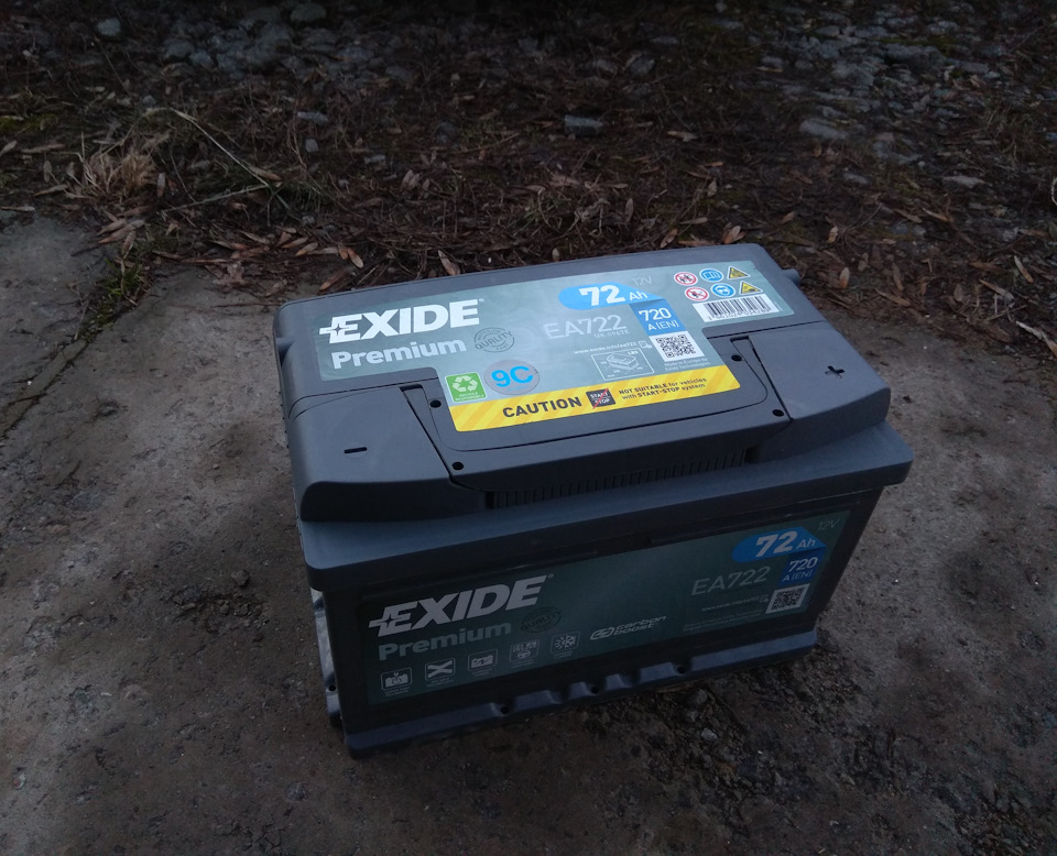 Новий акумулятор Exide 6 CT-72-R Premium EA722 1