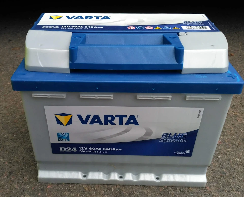 Новий акумулятор Varta D24 60Ah 540A