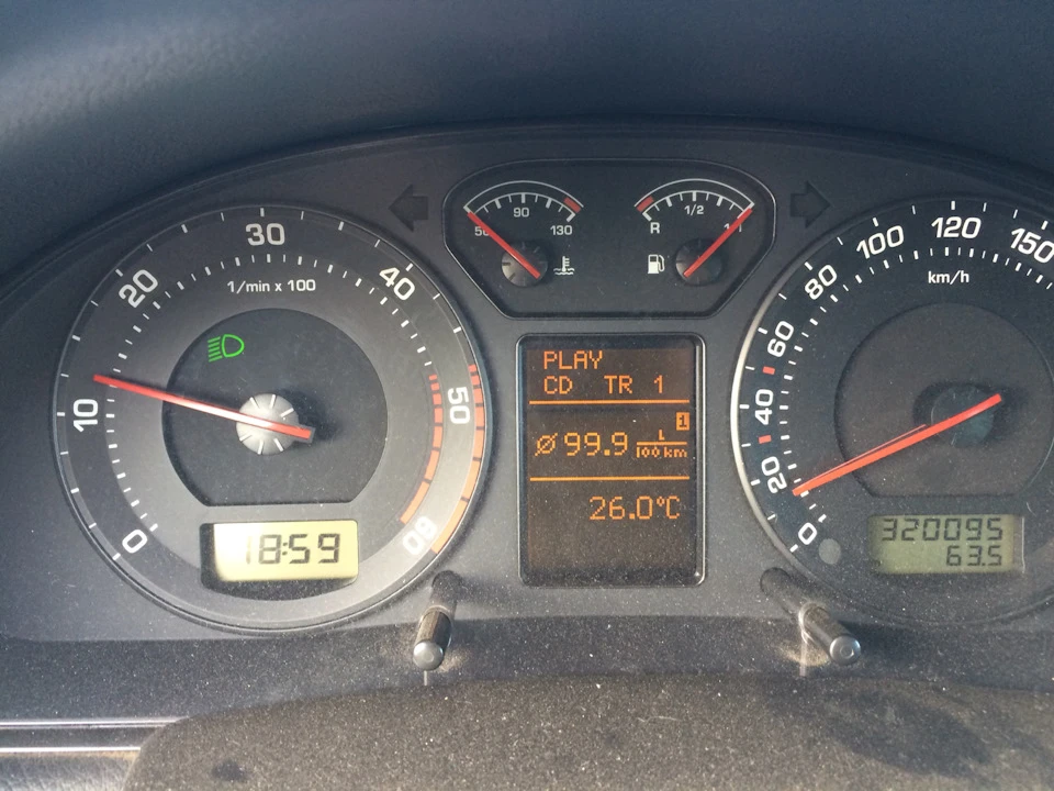 Як змінити відлік вимірювання витрати з 99.9л на 15л як на vw