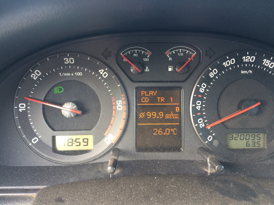 Як змінити відлік вимірювання витрати з 99.9л на 15л як на vw 1