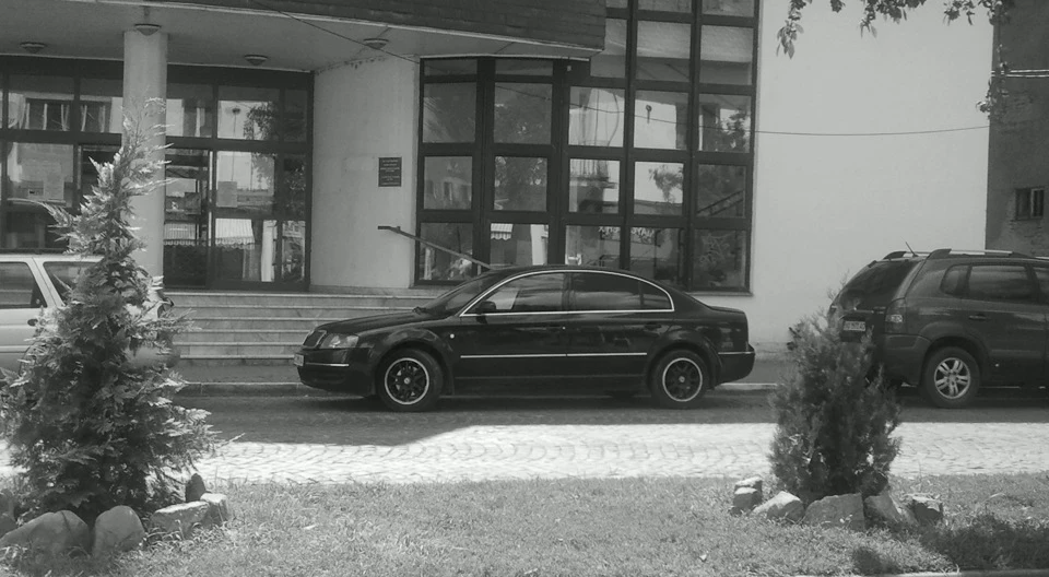 Black and white