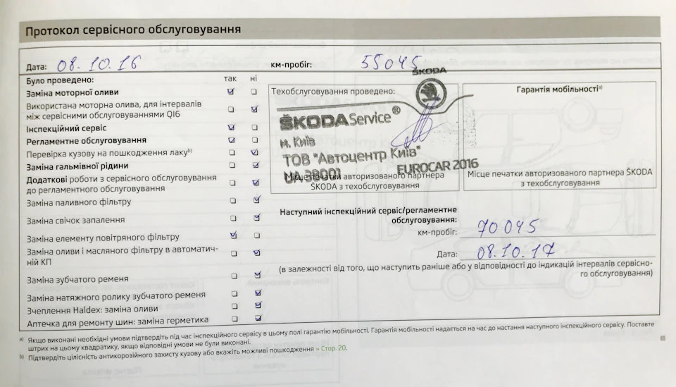 ТО 4 — 55 000 км