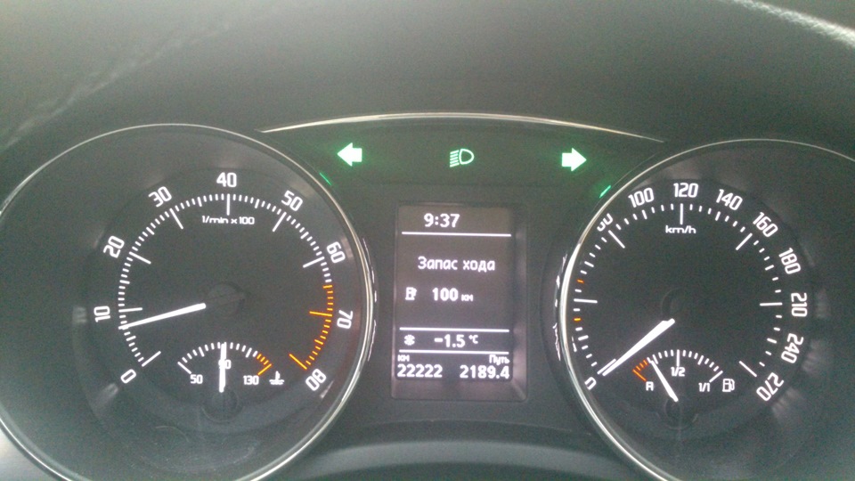 Пробіг 22222 км. Витрата палива та мастила за цей час 1