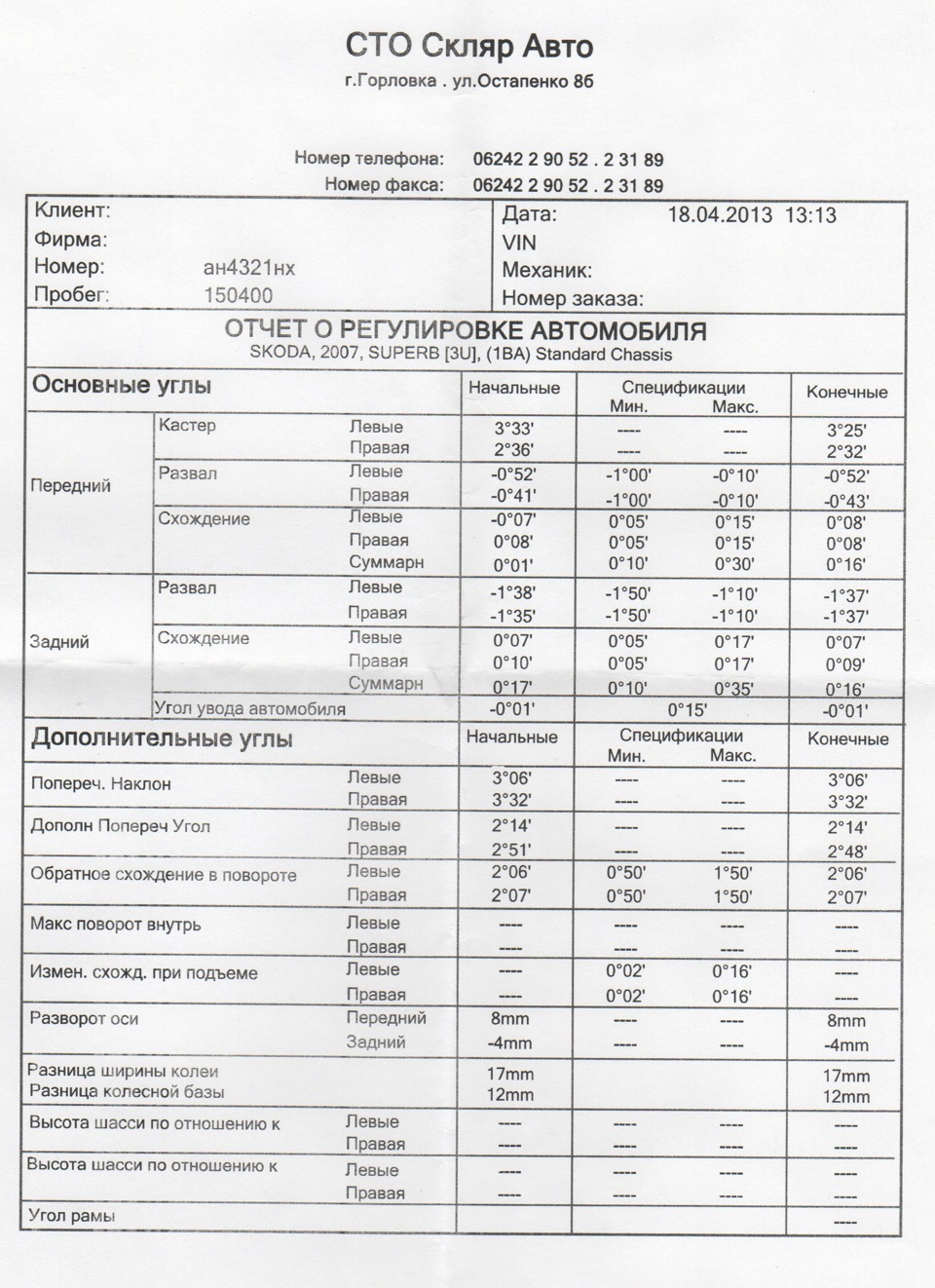 Чергове ТО 1