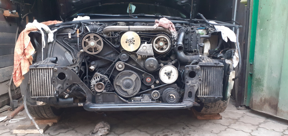 Зняття двигуна Superb 2.5TDI Ч.1 3