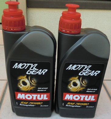Перехід на Motul motylgear 75w-80 1