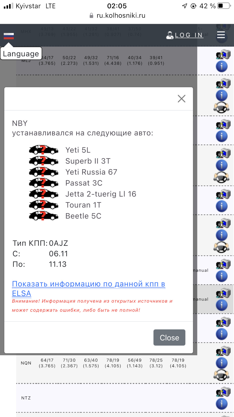 Зміна коробки NBY - NBX 6ст 3