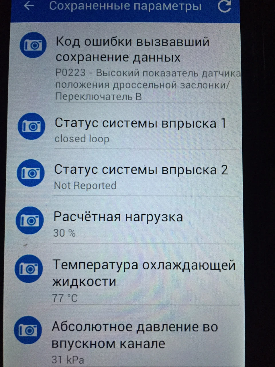Помилка P0223