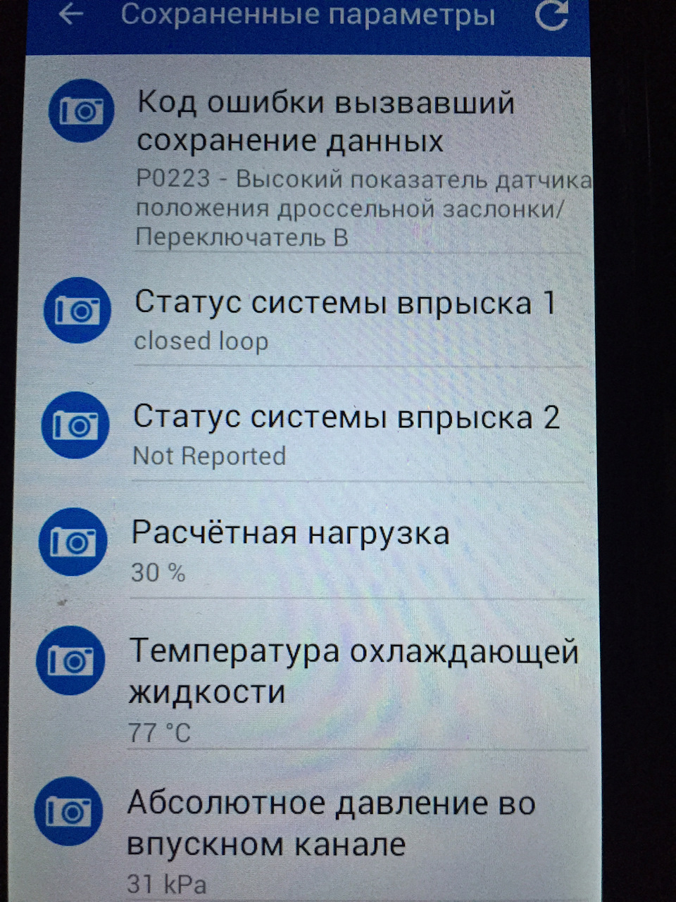 Помилка P0223 1