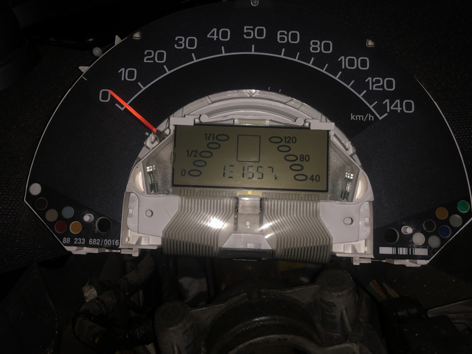 Поломка lcd дисплея на панелі приладів в нашому smart 450 1
