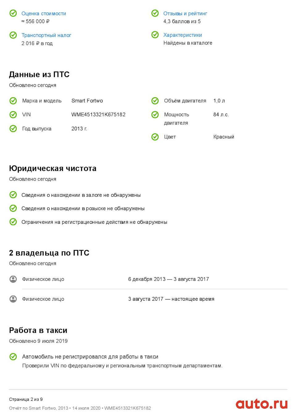 Порівняння платних сервісів перевірки авто (на прикладі мого Смарта) 2