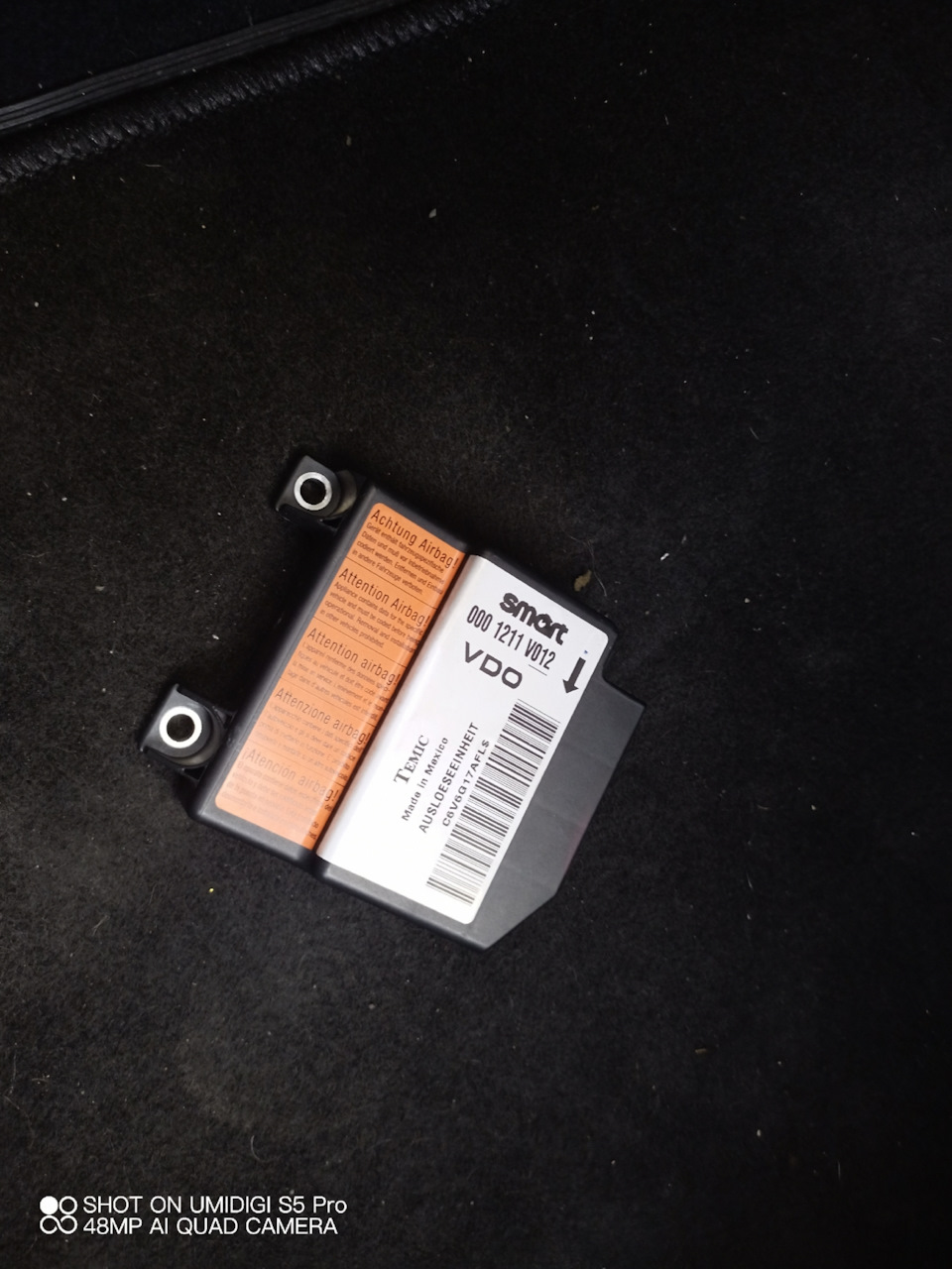 Заміна блоку airbag smart 450 3