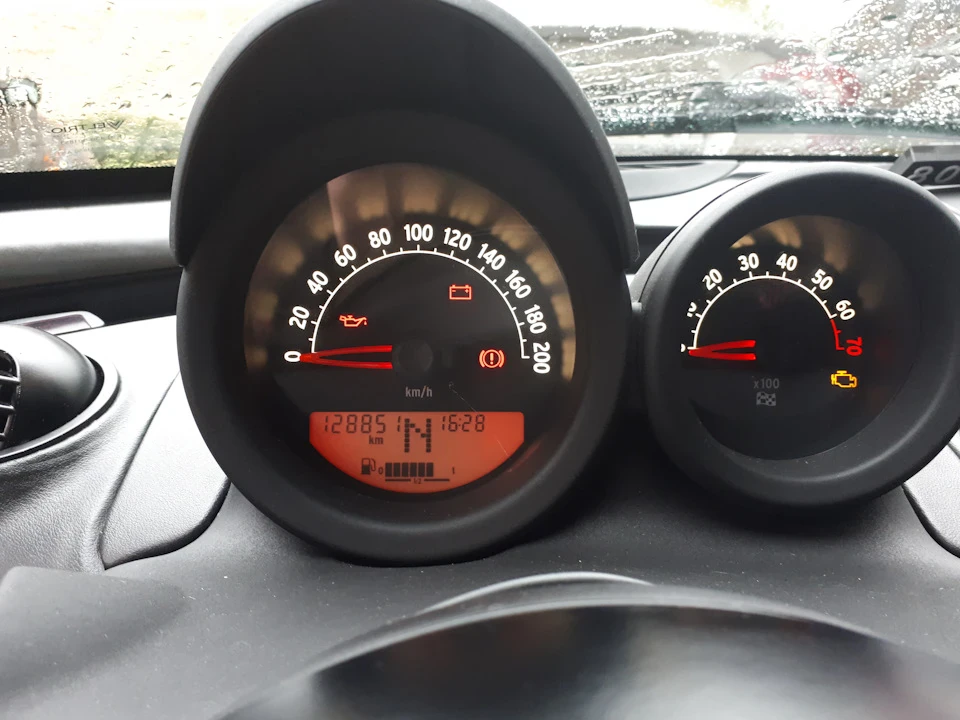 Подсветка шкал Smart Roadster