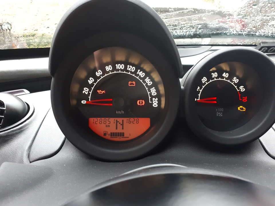 Подсветка шкал Smart Roadster 1