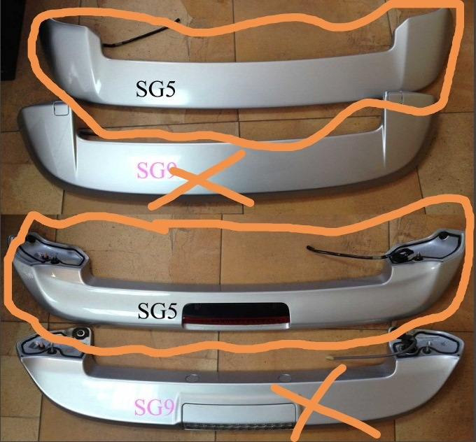 Спойлер Sg5 дорест 5