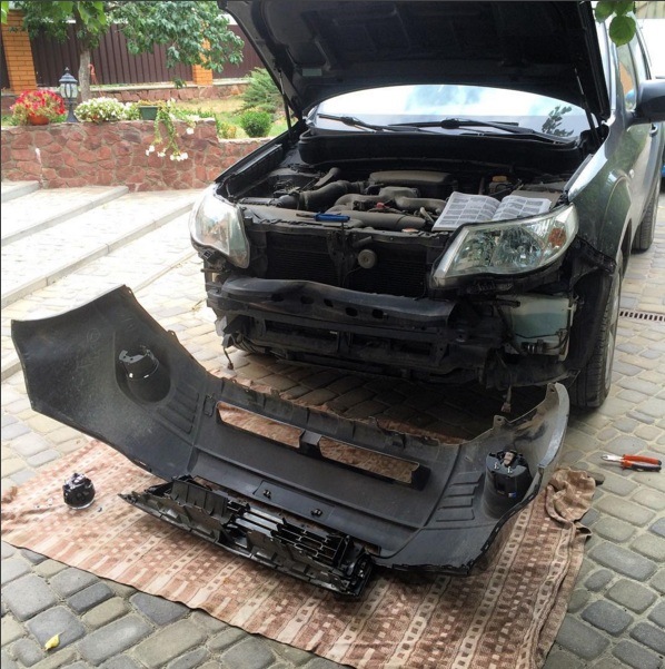 Встановлення протитуманок Subaru Forester SH 1