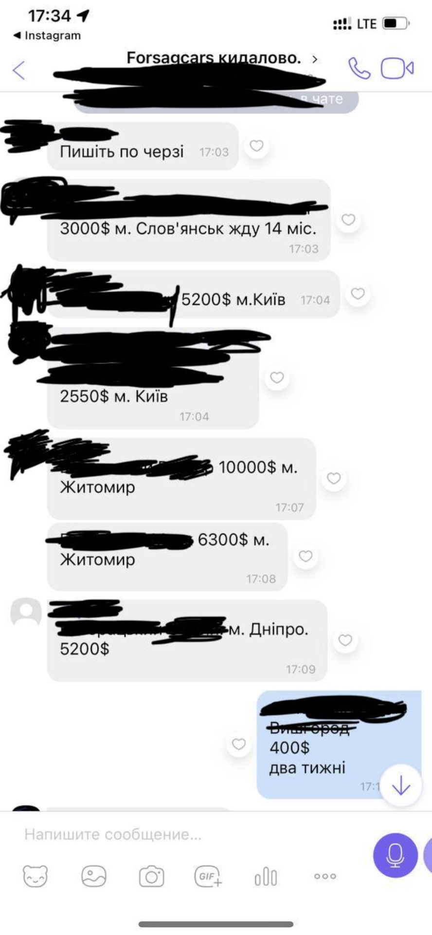 Піст продажу та розчарування 1