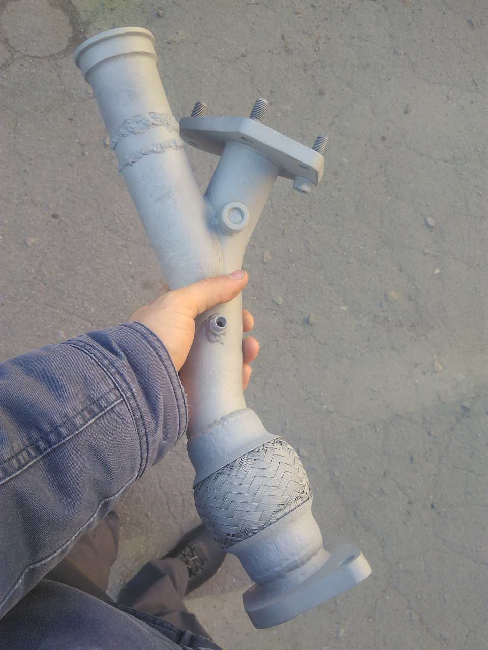 Самодельна направляйка GDB та up pipe під зовнішній гейт 5