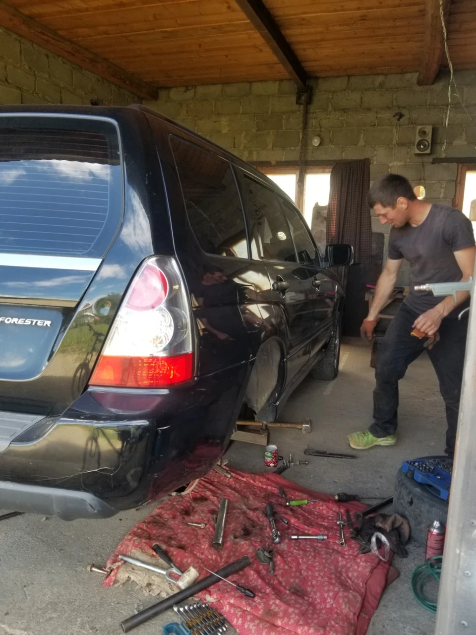 Зміна заднього підшипника, зварювання кільця ABS