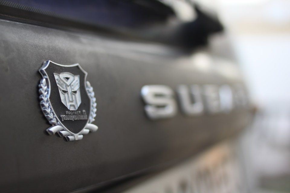Кришка горловини STi + шильдик Transformers 2