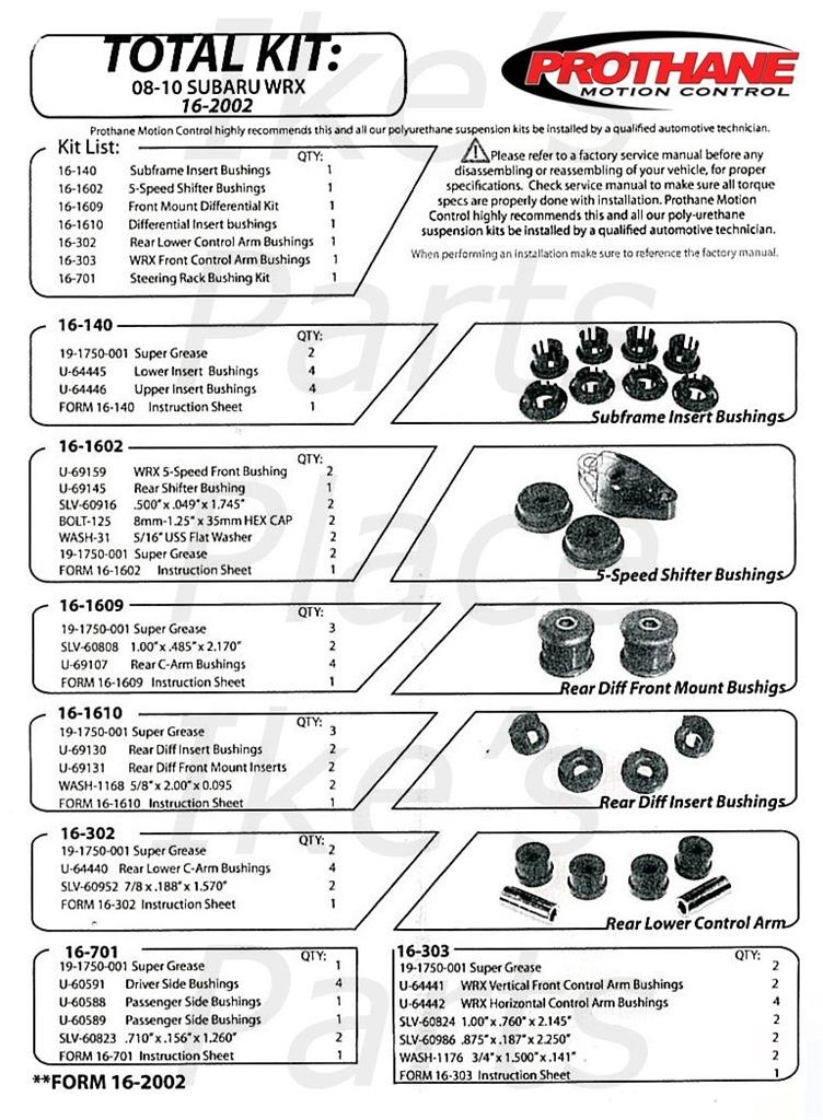 Prothane Total Kit 2