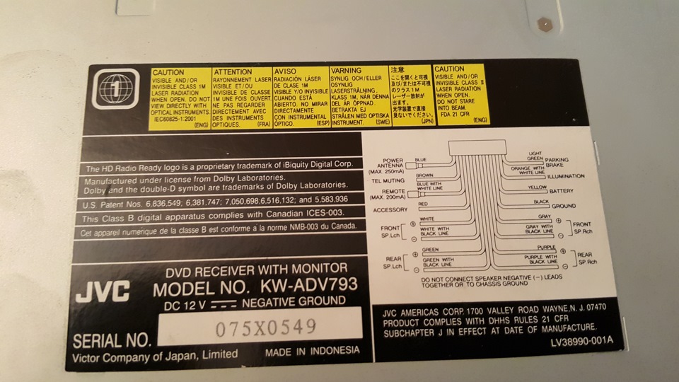 Купив JVC KV ADV793 2