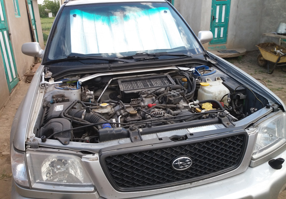 Підготовка до свапа. Установка двигуна в Forester 1