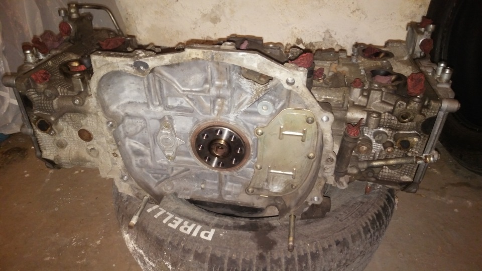 Продам мотор subaru forester ej255 турбо (без навесного) + турбина TD04L 1