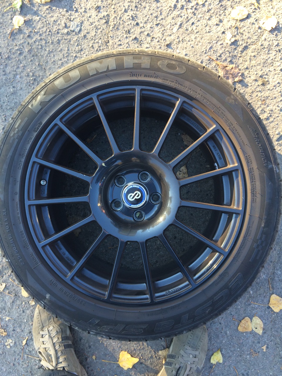 Продам афігенські JDM Enkei RC-T4 R18 ЕТ48 8,5J та гуму 235/50 Kumho SPT KU31 Exсta SPT(Запис тимчасовий) 1