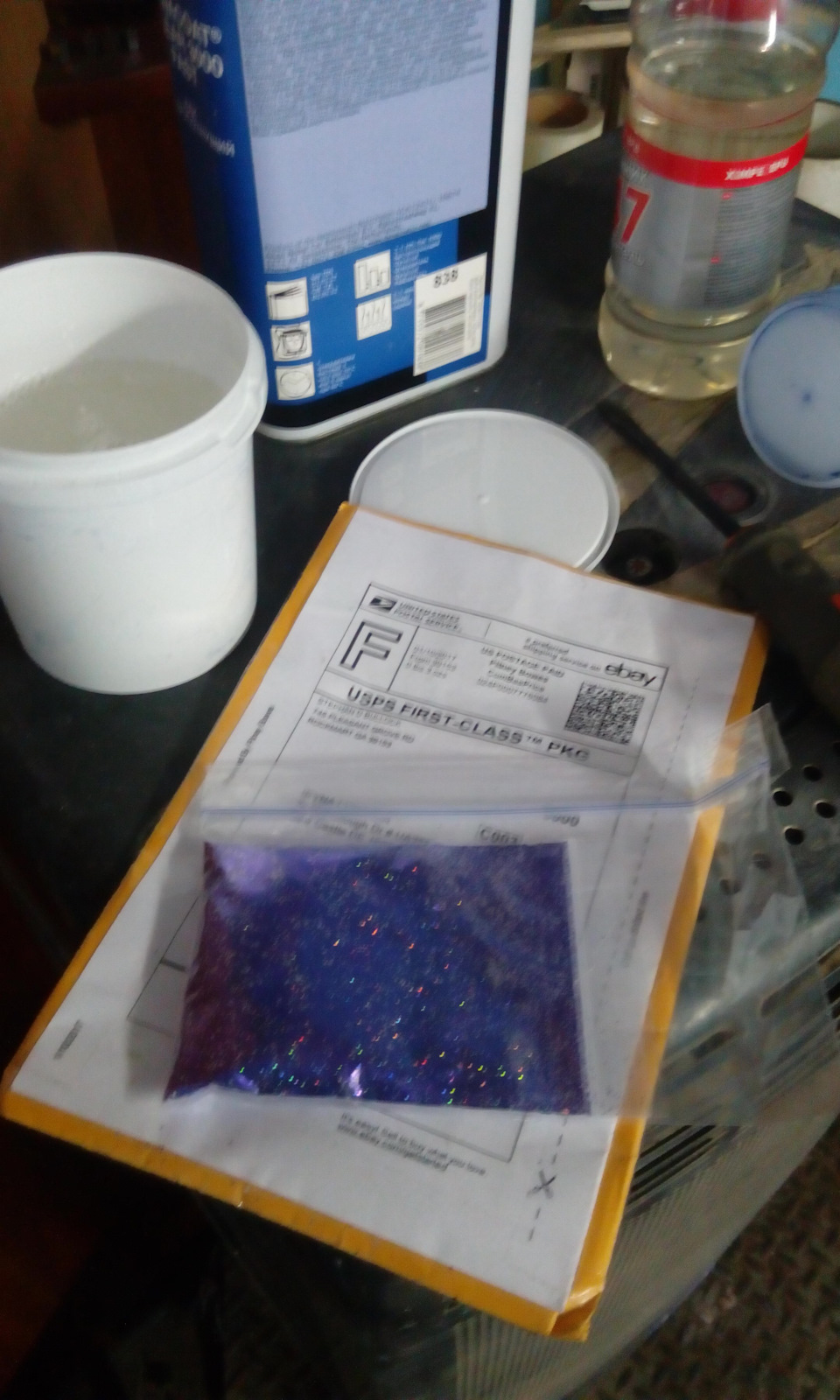 Фарбування дисків metal flake Purple 2