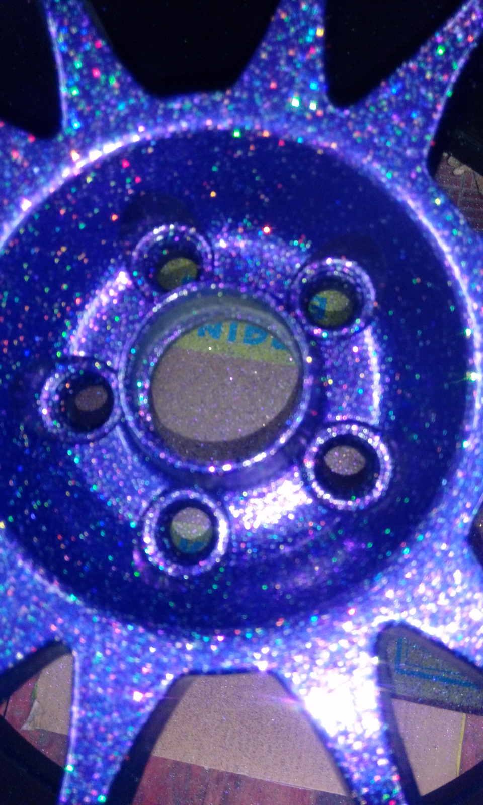 Фарбування дисків metal flake Purple 5