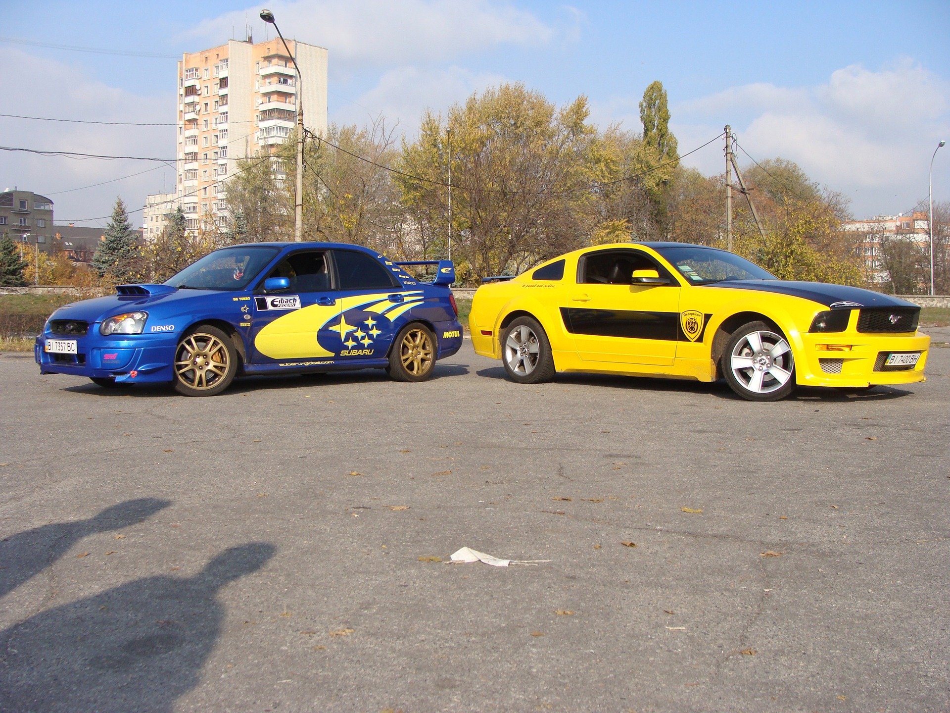 Невелика фото сесія Mustang & Impreza STi 1