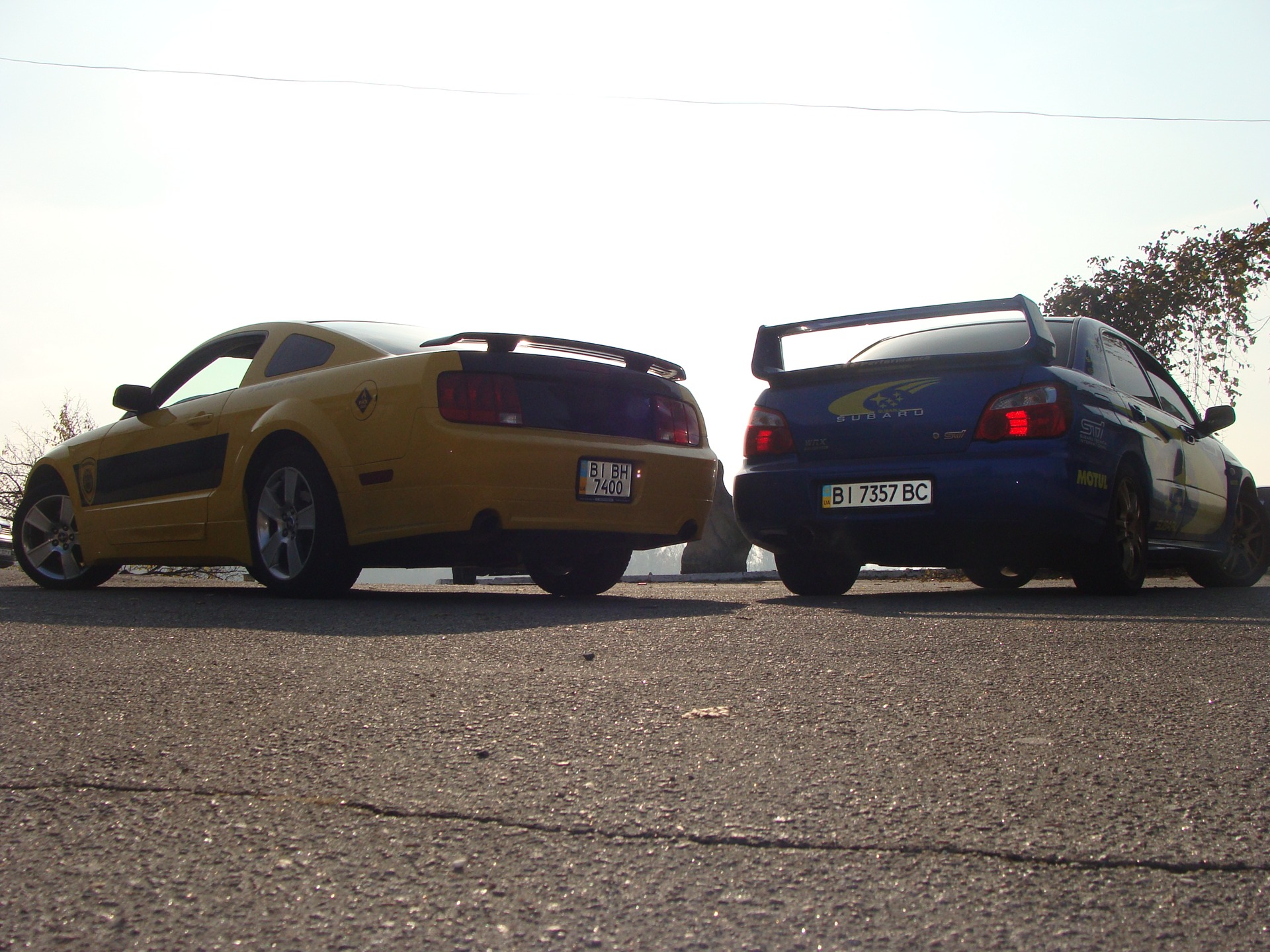 Невелика фото сесія Mustang & Impreza STi 3