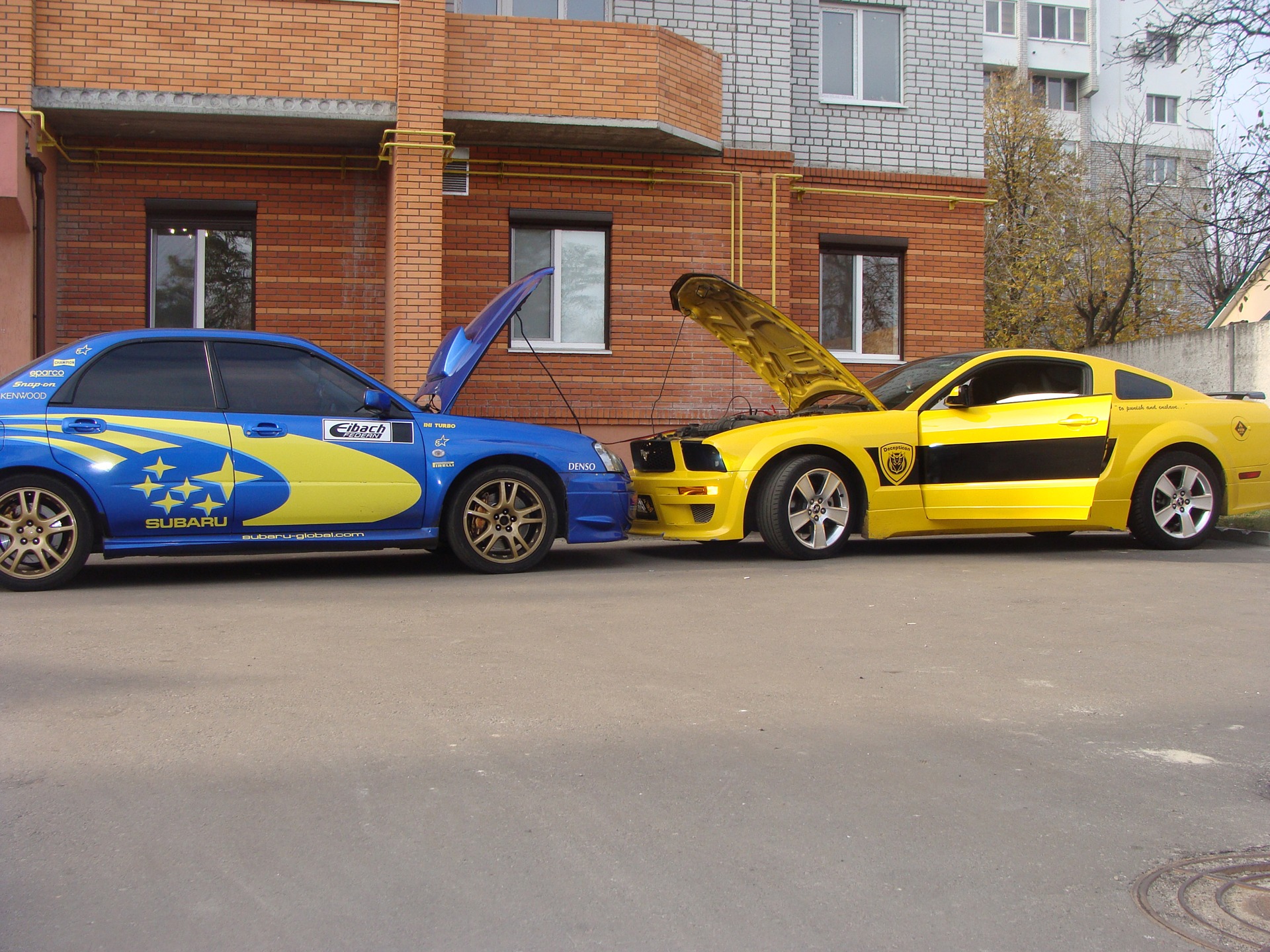 Невелика фото сесія Mustang & Impreza STi 2