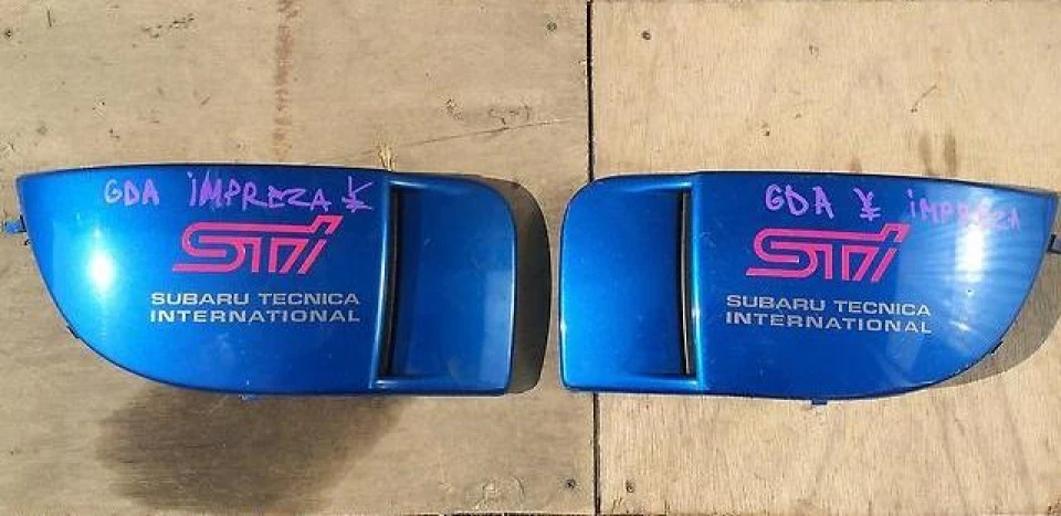 Накладки на бампер STI + заглушки ПТФ