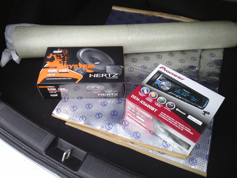Pioneer DEH-X5600BT + Hertz DSK 165.3 + шум дверей 1