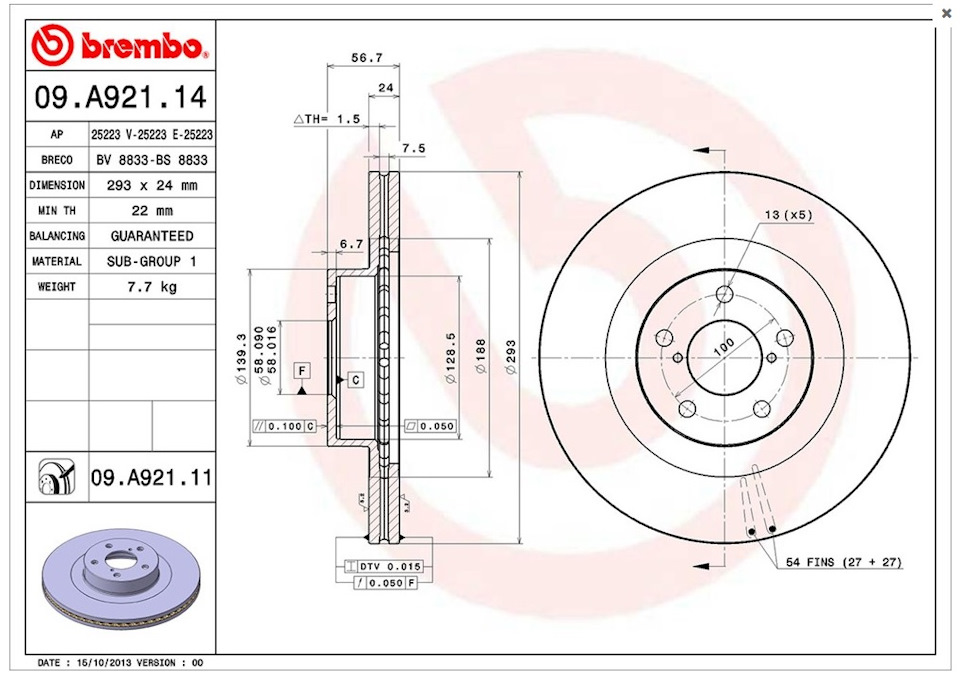 brembo як витратні матеріали, 293е гальма замість 276х 4
