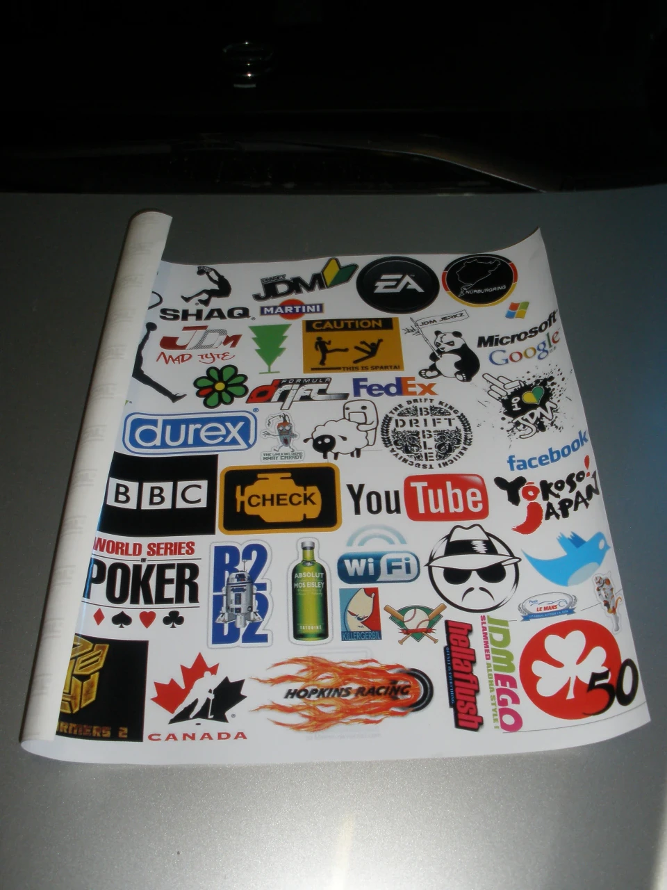 Sticker bombing