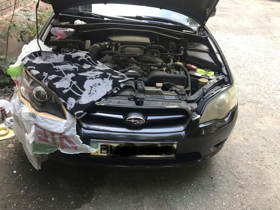Поліровка фар своїми руками Subaru Legacy 2