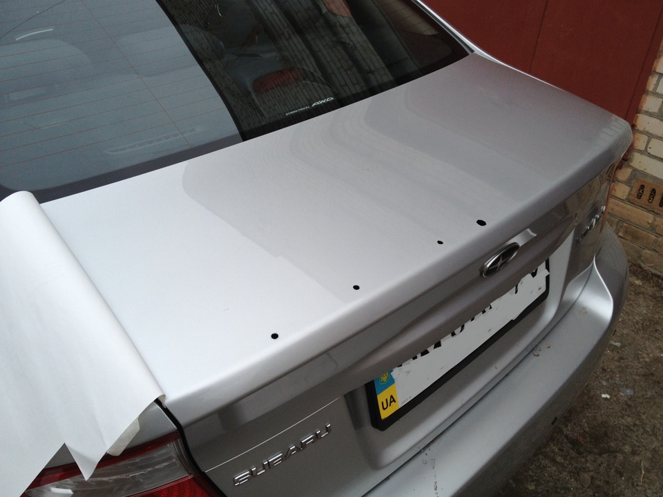 Установка Rear STi Lip Spoiler 3