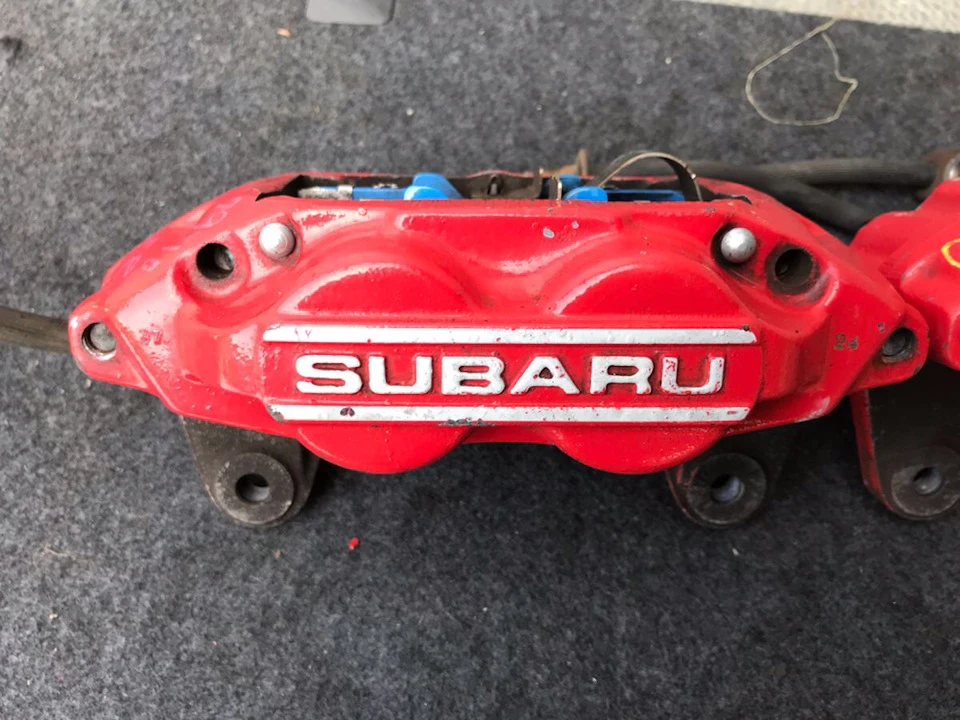 Заміна гальм на subaru 4pot. Частина 1